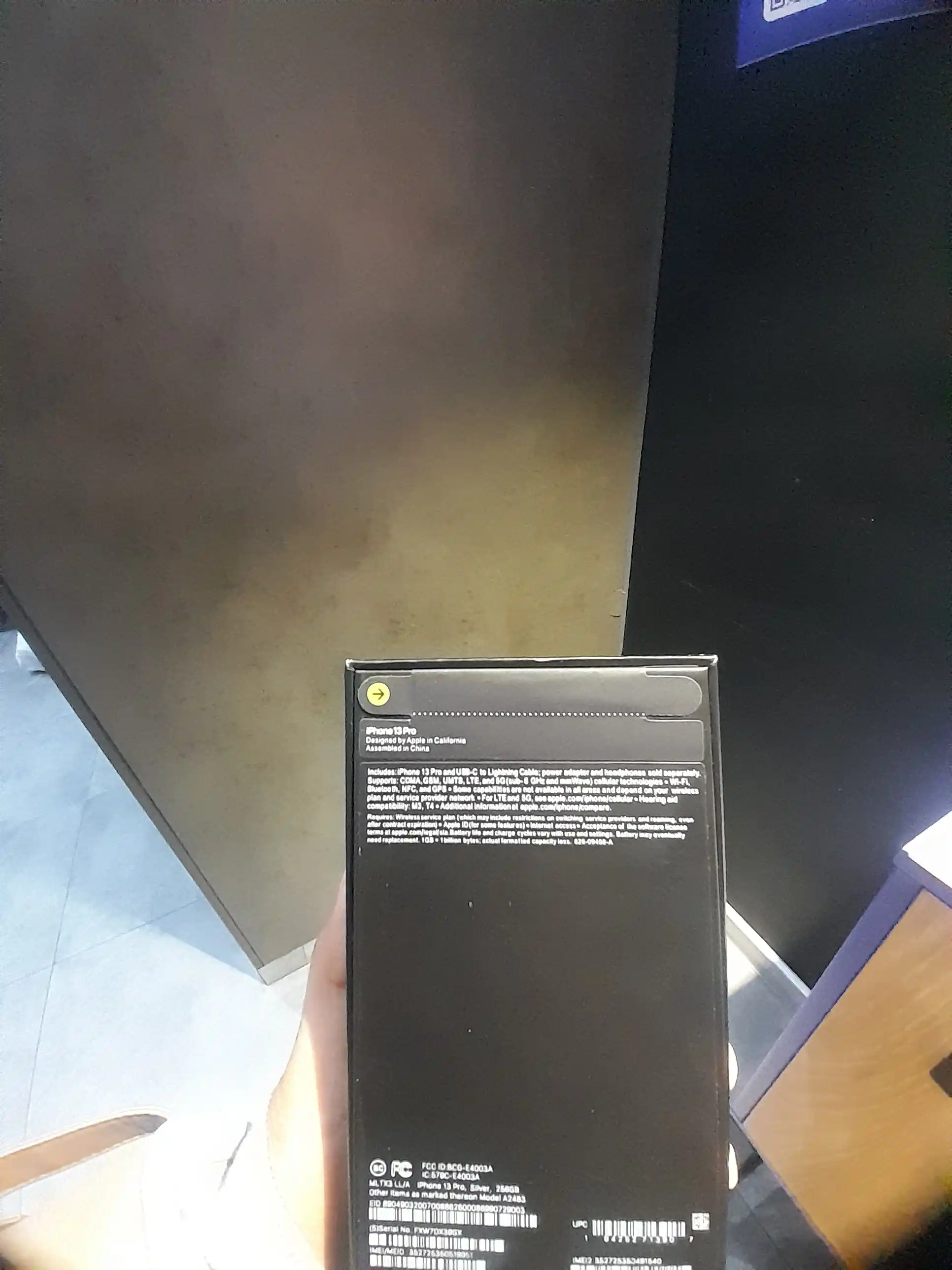 Smartfon Apple iPhone 13 Pro,128/256GB Blue, SIM+sim, g‘ilof va shisha sovg‘a sifatida