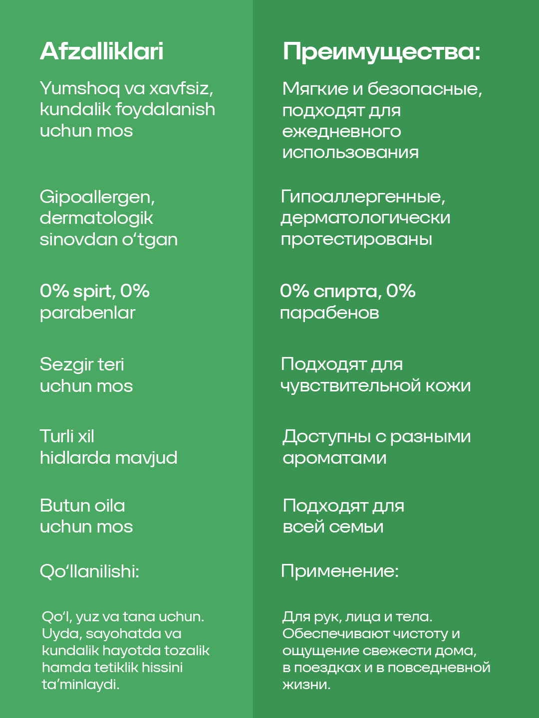 Nam salfetkalar Divina, universal, 240 dona 2×120, spirtsiz, qo‘l, yuz va tana uchun