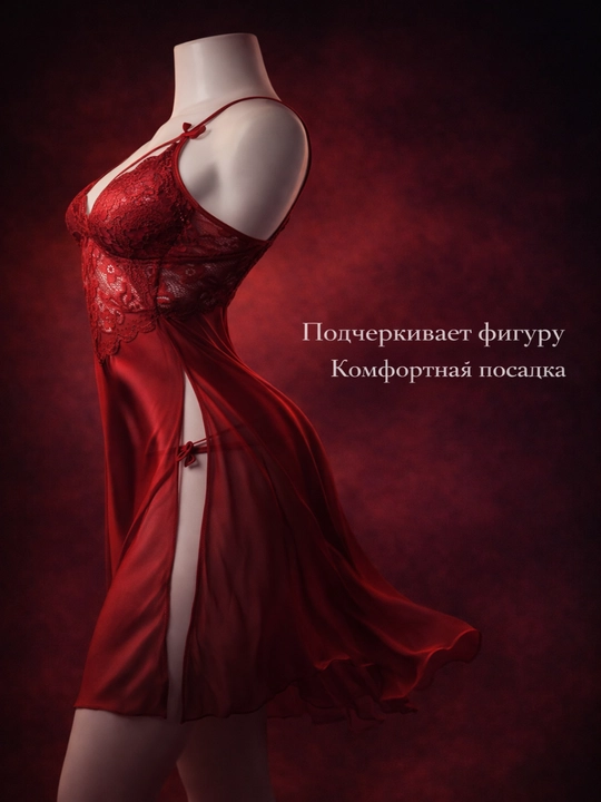 Женский ночной пеньюар, ночная рубашка