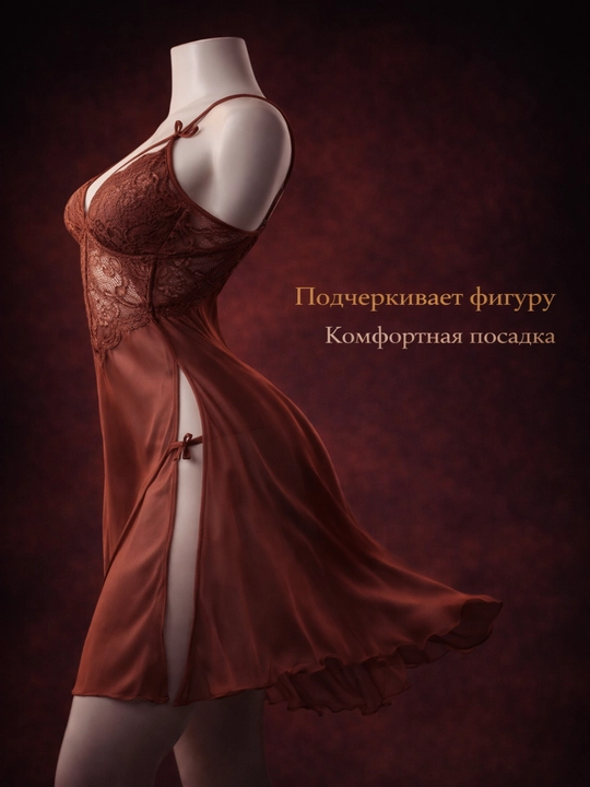 Женский ночной пеньюар, ночная рубашка