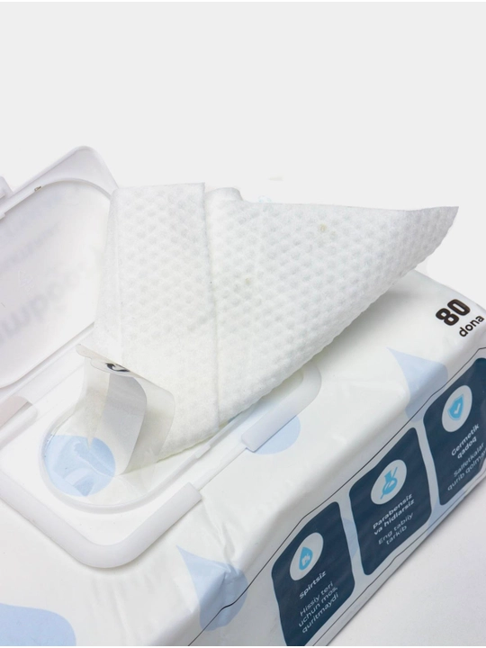 Gipoallergen salfetka Bamboozy, 5 qatlamli, 80 dona