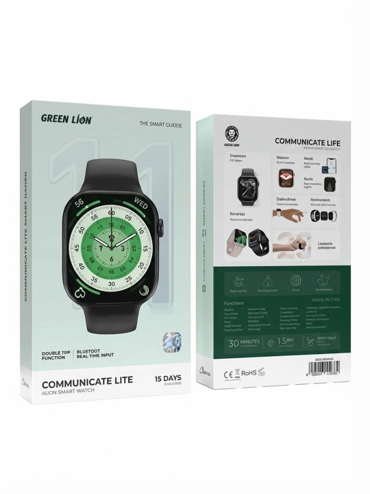 Умные часы Green Lion Communicate Lite 42 мм для любители классики, Электронные часы