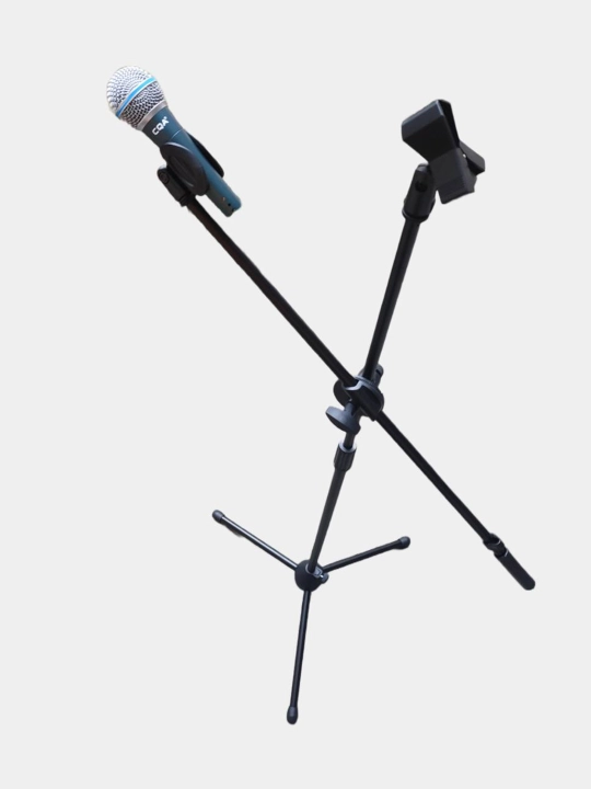 Mikrofon uchun ikki stendli tripod shtativ