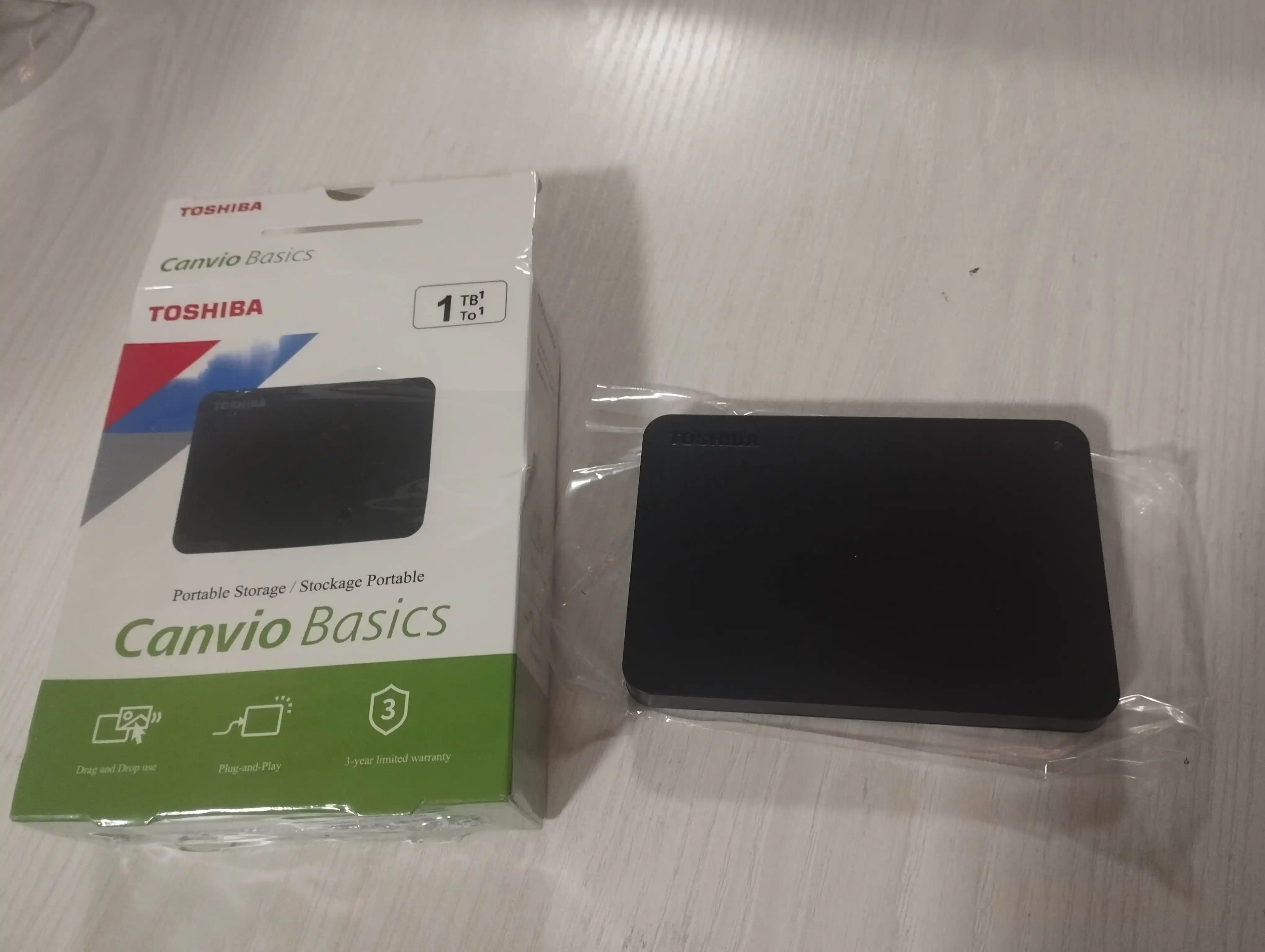 Toshiba Canvio Basics 1TB – надёжный и быстрый внешний жёсткий диск