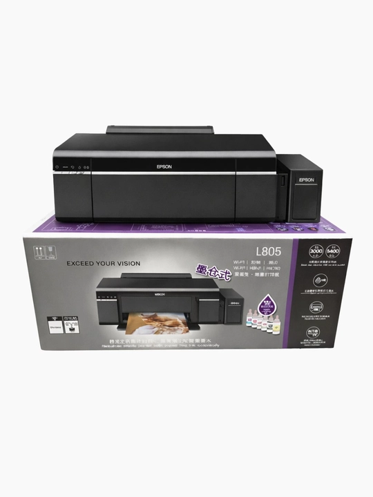 Sifatli fotosuratlar uchun Wi-Fi, SNPCH va CD/DVD printerli Epson L805 fotoprinteri  - 