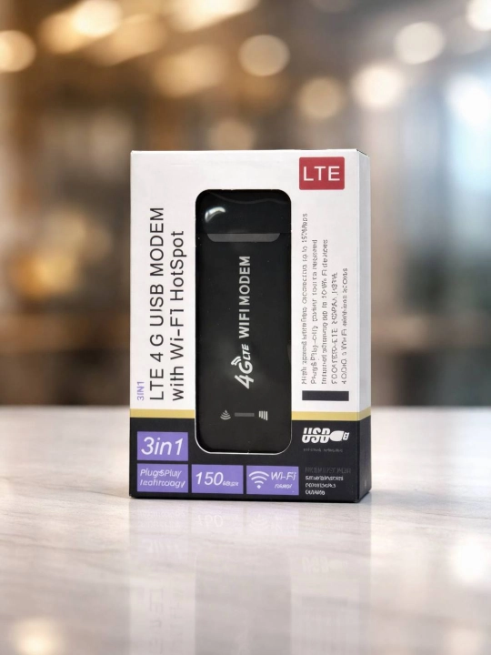 USB Modem 4G LTE adapter Wi-Fi Sim-kartali , ulanish nuqtasi, Hotspot tezkor internet