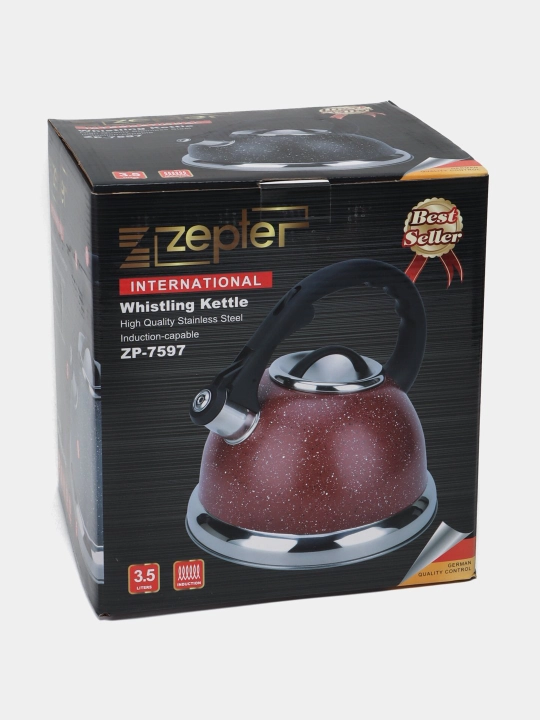 Чайник со свистком от Zepter, для всех видов плит, 3.2 л