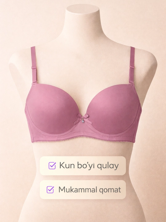 Push-Up ayollar bustgalteri — qulaylik va qo‘llab-quvvatlash, katta o‘lchamlar qatori