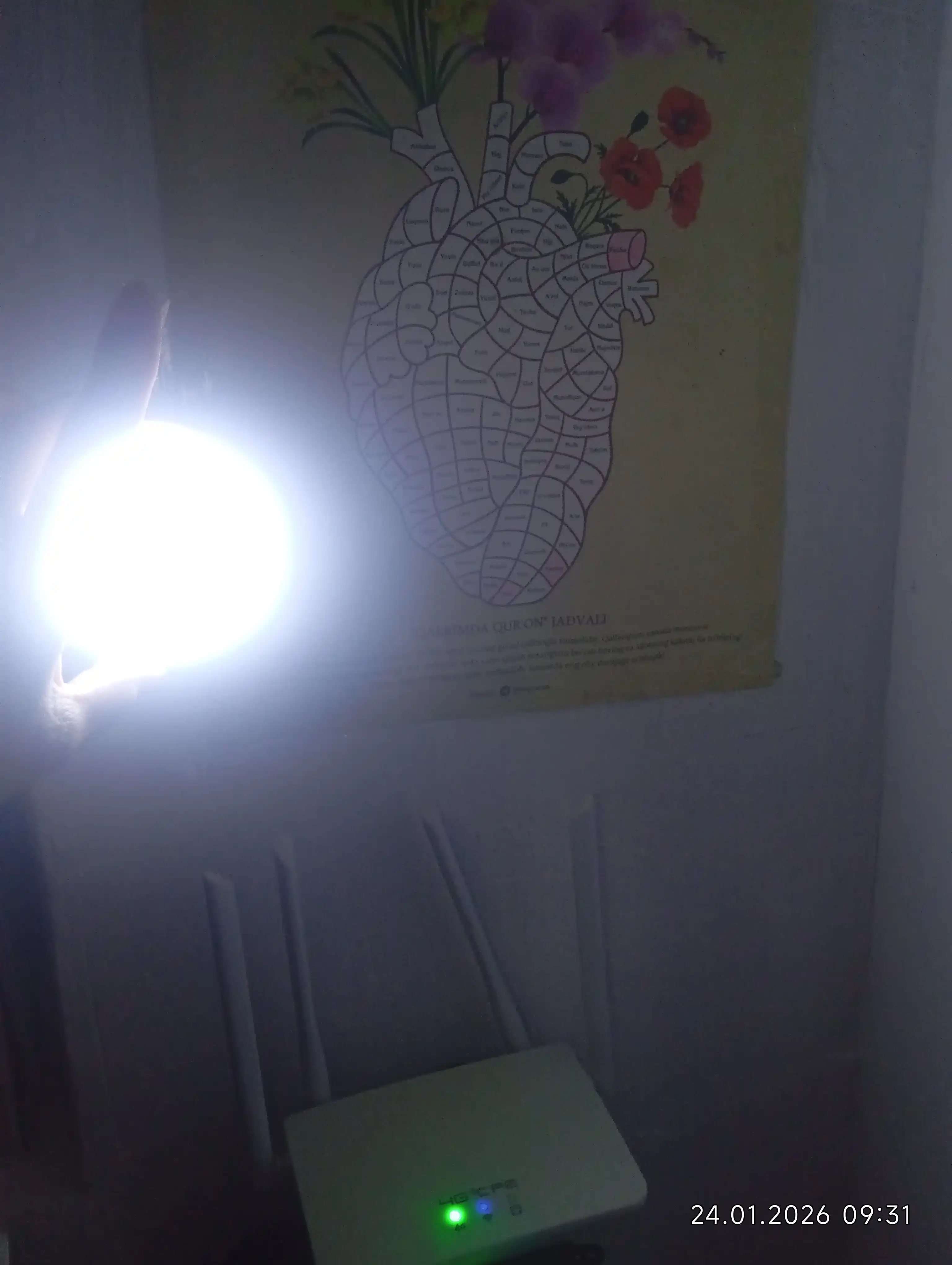 Simsiz LED chiroq, tungi yorug'lik, harakat sensori bilan chiroq, tungi lampa, svetilnik