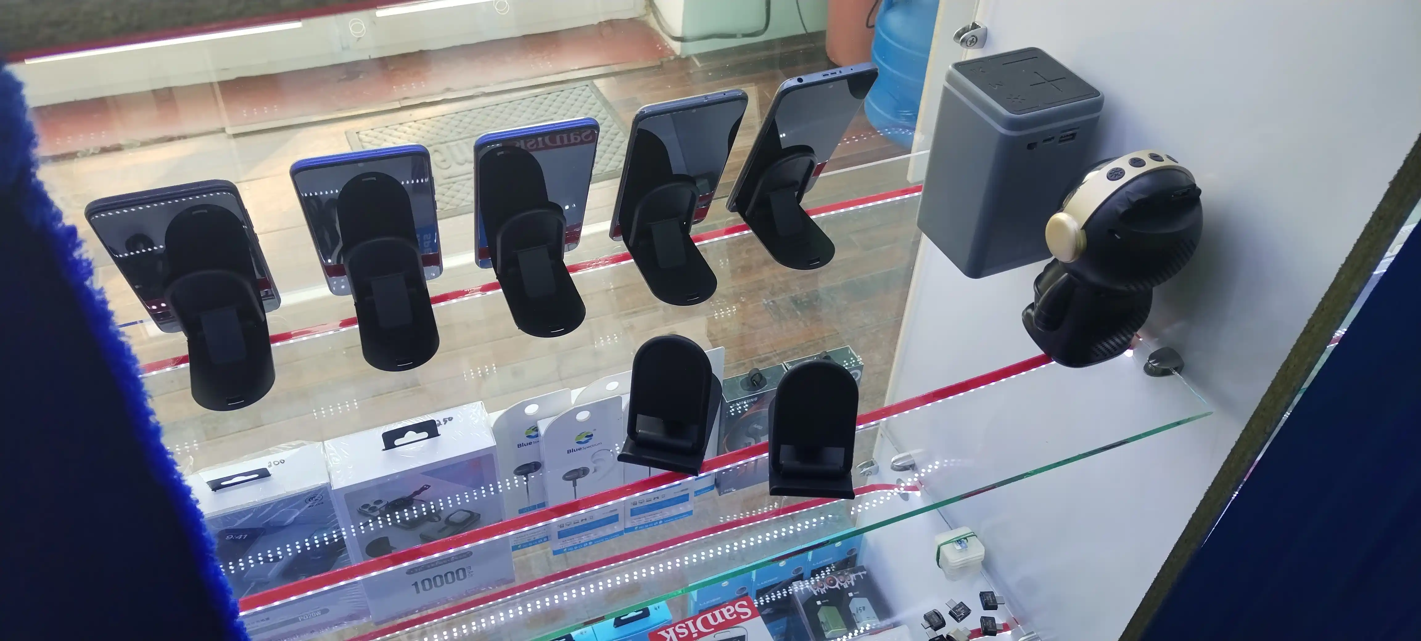 Telefon va planshet uchun ushlagich, sozlanadigan, yig'iladigan telefon ushlagich