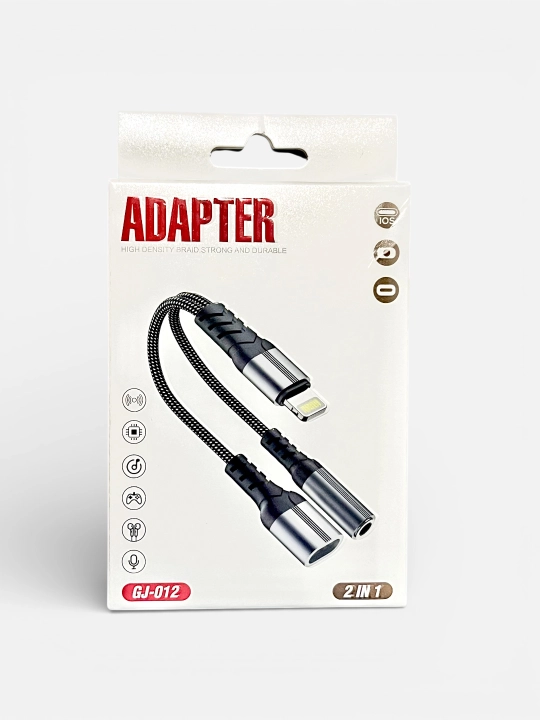 Lightning dan 3.5 mm AUX va Lightning ga adapter, naushniklar va Lightning kabel uchun - 