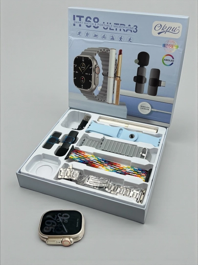 Умные часы, 1+1, 2 Smart Watch 8 и 8 ultra, 11 ремешков и чехол в комплекте — PUMAUZ-WATCH-АМЕТИС