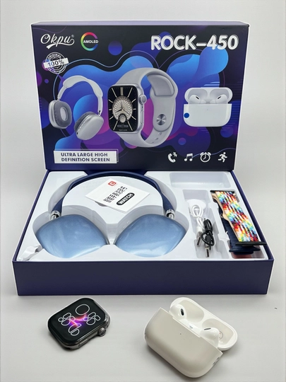 Умные часы, 1+1, 2 Smart Watch 8 и 8 ultra, 11 ремешков и чехол в комплекте — PUMAUZ-WATCH-ГОЛУБ