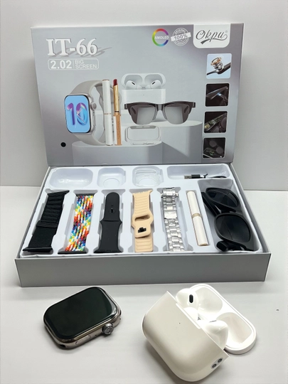 Умные часы, 1+1, 2 Smart Watch 8 и 8 ultra, 11 ремешков и чехол в комплекте — PUMAUZ-WATCH-ЗЕЛЕН