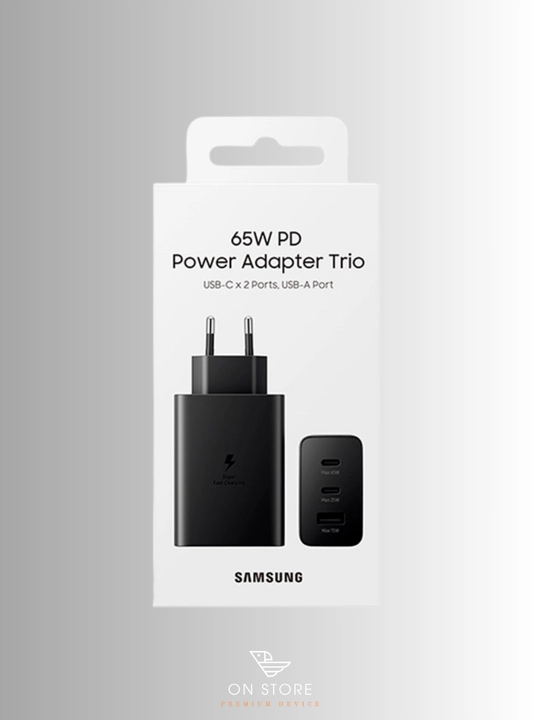 Зарядное устройство (головка) Samsung 65W Power Adapter Trio USB-C  - 