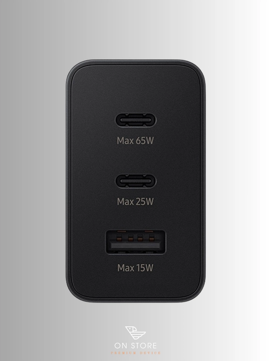 Зарядное устройство (головка) Samsung 65W Power Adapter Trio USB-C 