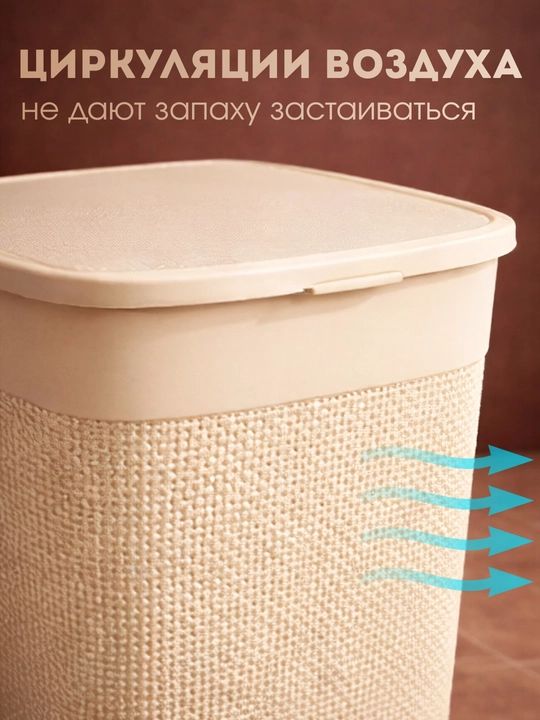 Qopqoqli kir savati, kiyim-kechak va saqlash uchun organayzer