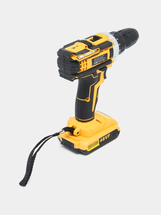 Akkumulyatorlik drel shurup buragich 48 V, cho'tkali motor, 118 tali toplam