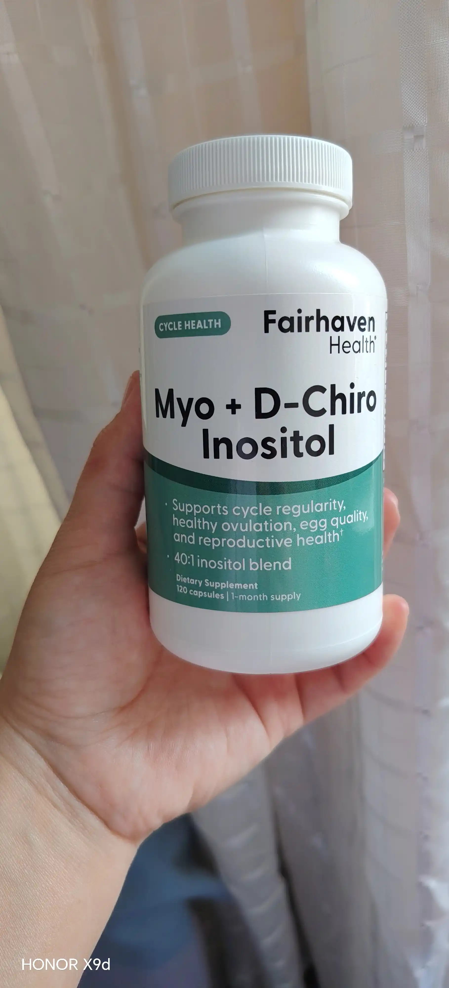 Myo-Inositol va D-Chiro-Inositol, Fairhaven Health, 120 kapsula