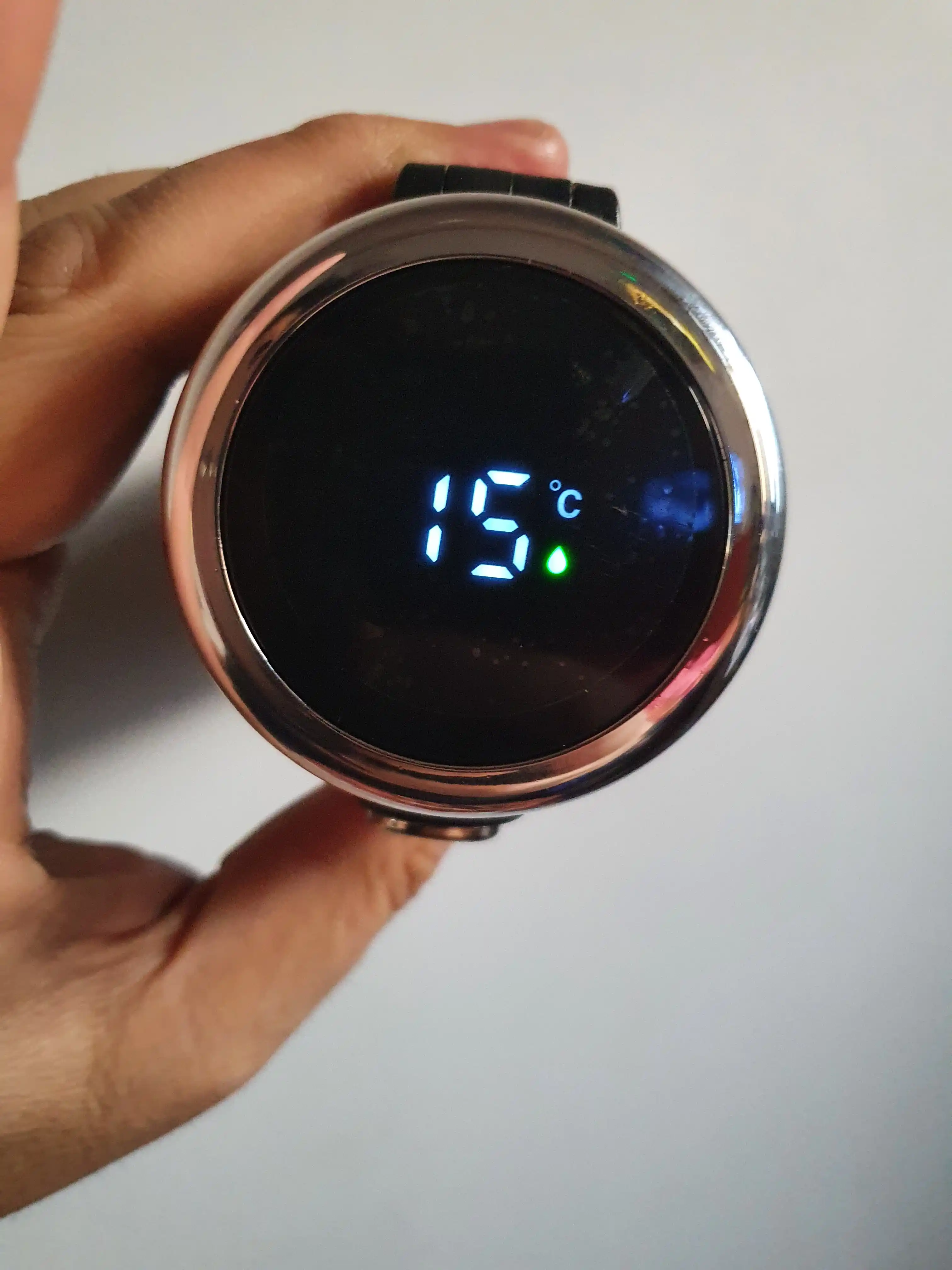 Termal krujka, choy, qahva, ofis va sayohat uchun, harorat sensori bilan termos, 420 ml