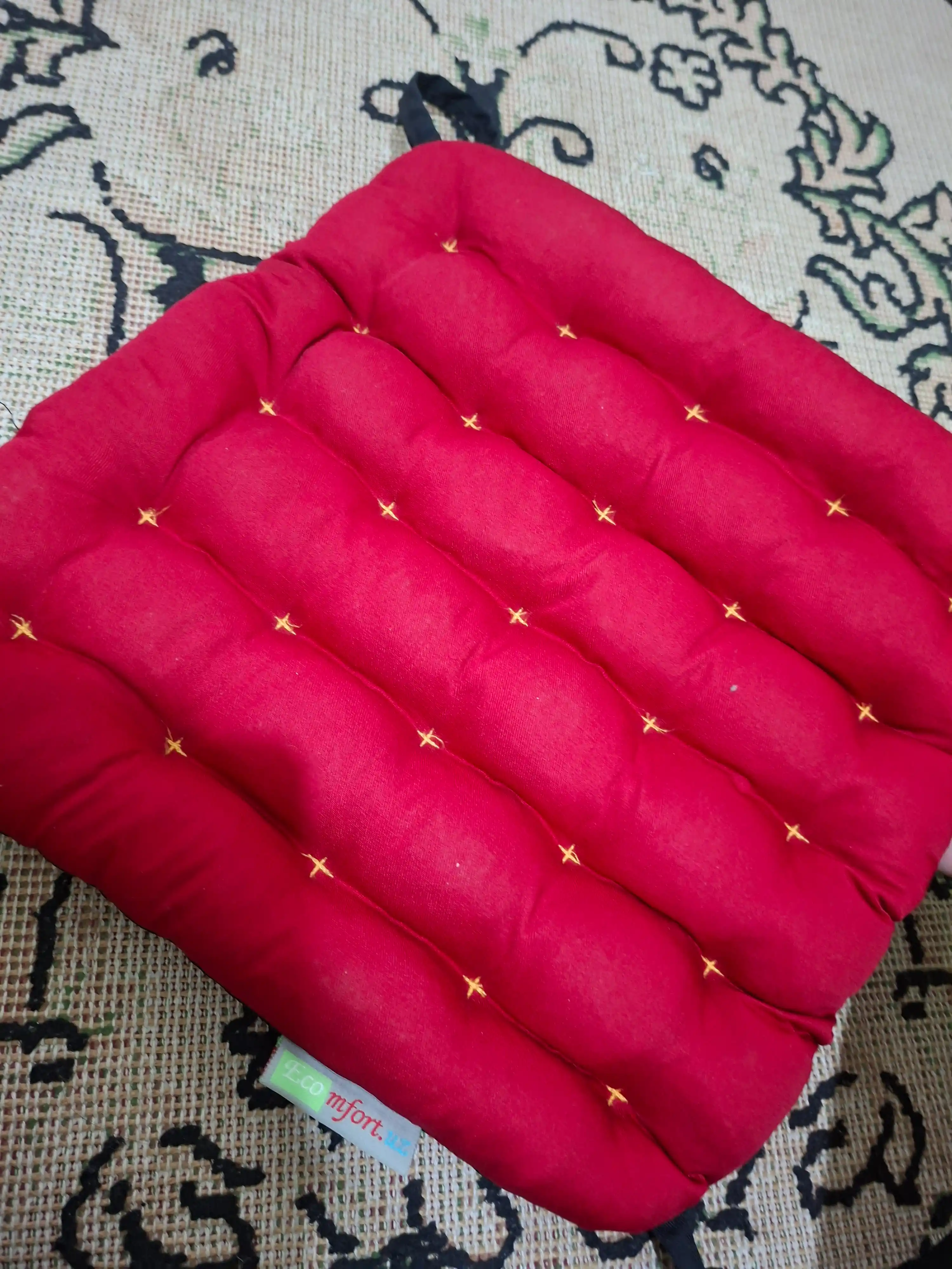 Детская ортопедическая сидушка, из рисовой шелухи, Ecomfort, 30 * 30 см
