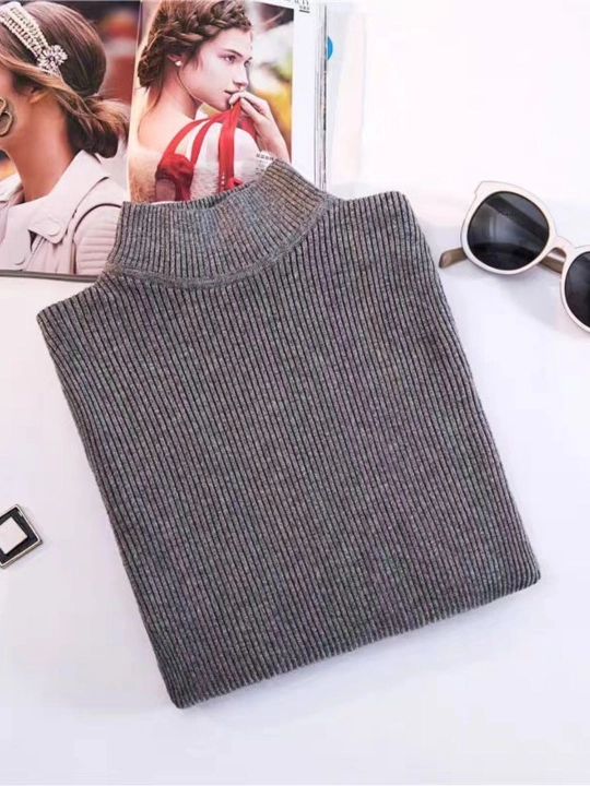 Женский базовый водолазка – slim-fit, подходит под жакет и рубашку, мягкий трикотаж