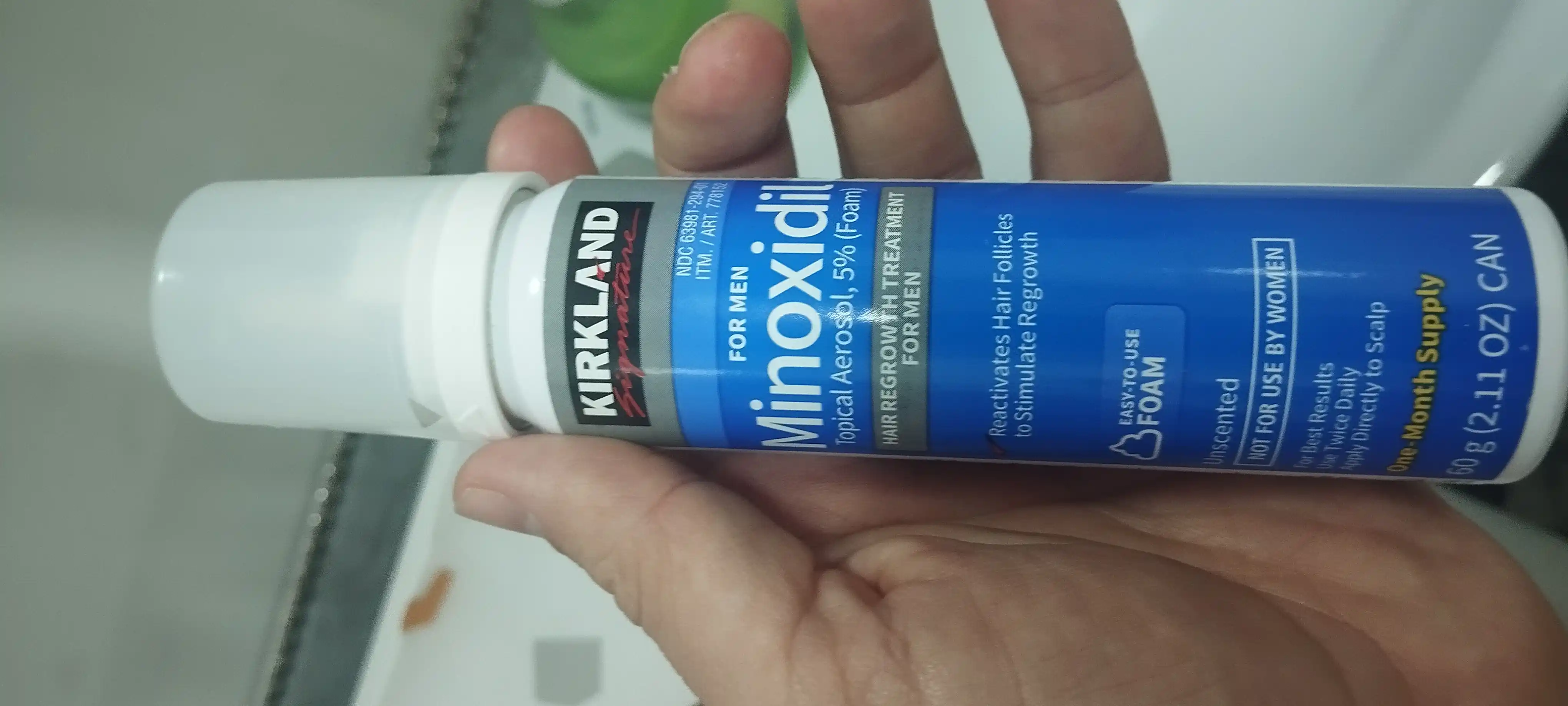 Пена Kirkland Minoxidil от выпадения волос, 60 г