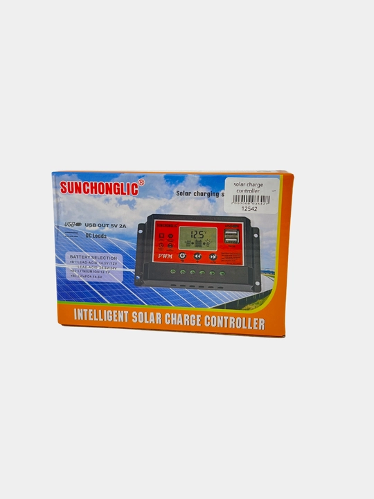 Солнечный контроллер заряда Sunchonglic FT-D1210 PWM 10A, LCD, USB, 12V/24V