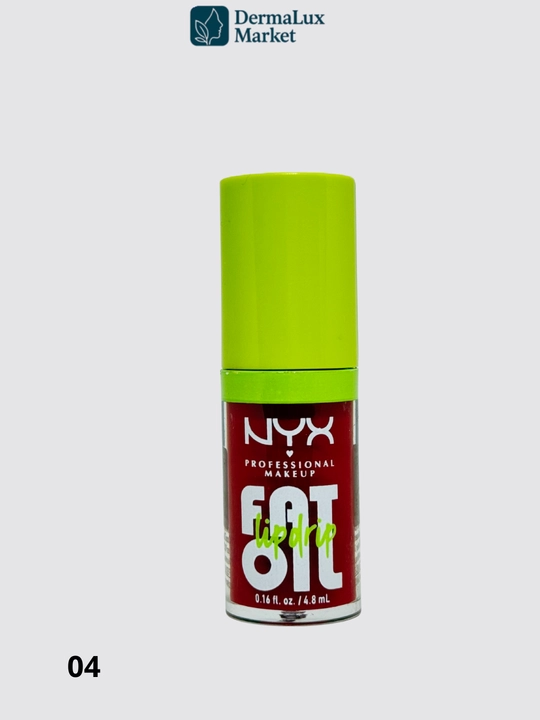 Lab uchun NYX Fat Oil, yumshatadi, namlovchi va tabiiy yaltiroq effekt, yopishqoq emas,yorqin