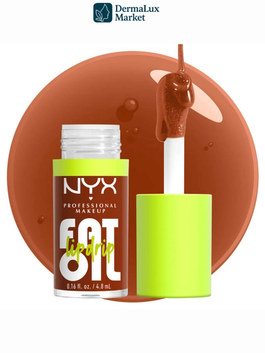 Масло для губ NYX Fat Oil – смягчает, увлажняет, натуральный глянцевый эффект, не липкое