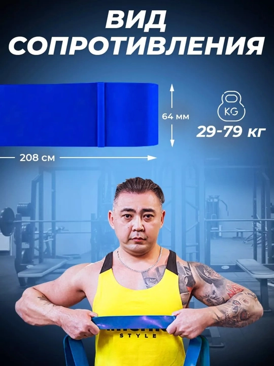 Резинка для фитнеса, латексная, универсальная, для тренировок, сопротивление 2 - 104 кг