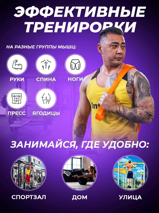 Резинка для фитнеса, латексная, универсальная, для тренировок, сопротивление 2 - 104 кг