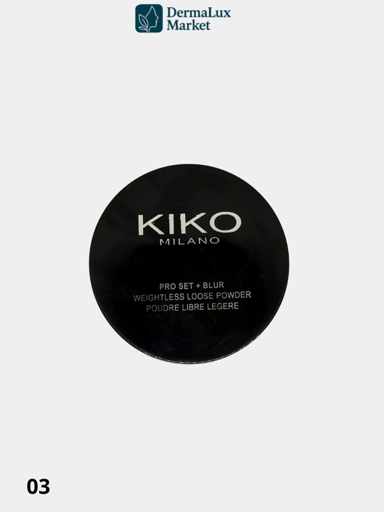 Yengil uppa KIKO Milano Pro Set03/01-matlashuvchi, barqaror va qulay, yog‘ni nazorat qiladi