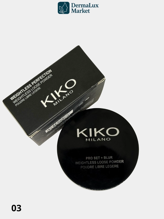 Yengil uppa KIKO Milano Pro Set03/01-matlashuvchi, barqaror va qulay, yog‘ni nazorat qiladi