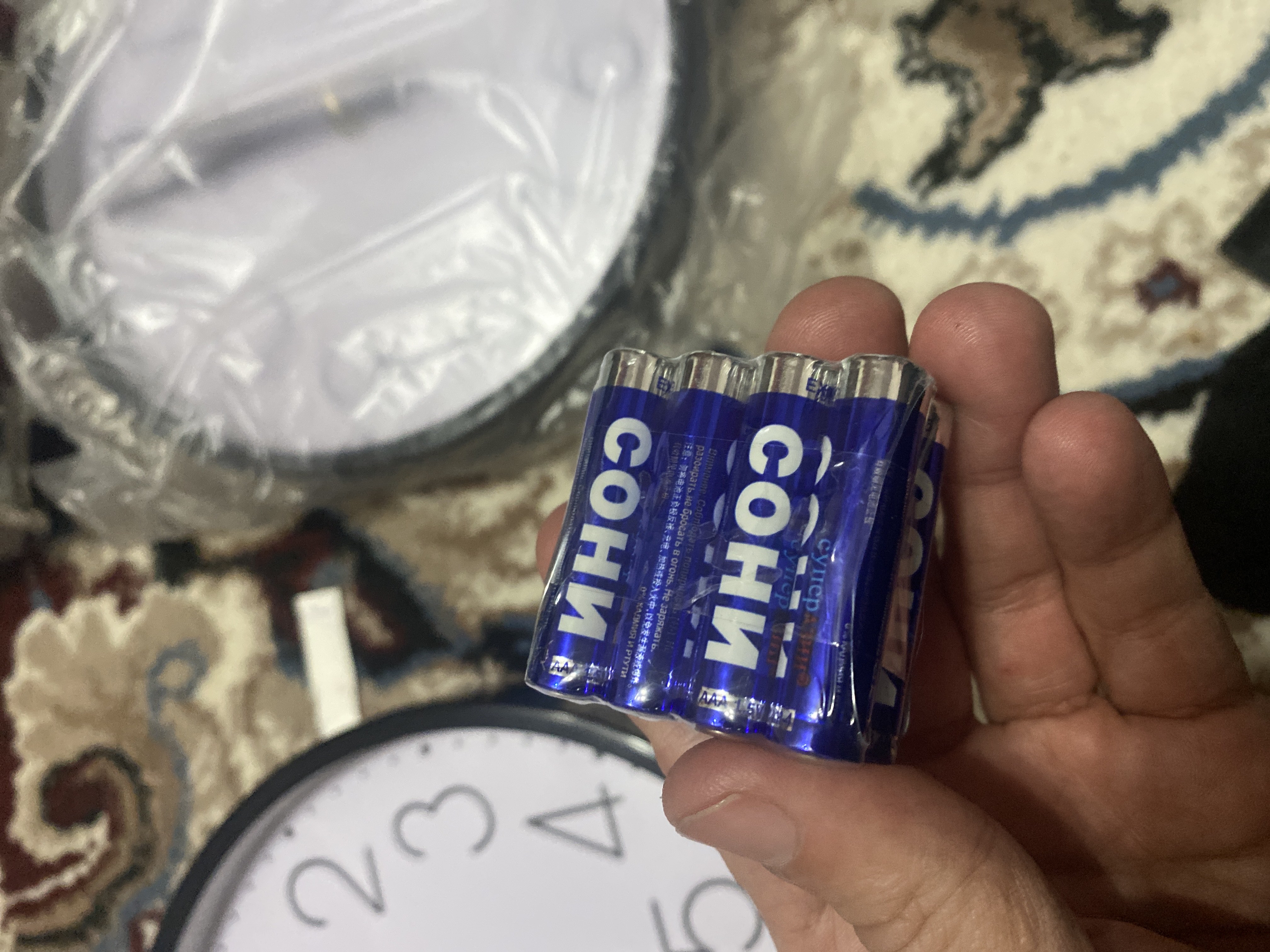 Batareyka Сони Katta AAA, 4 dona, pult, o'yinchoqlar, klaviatura, mishka uchun