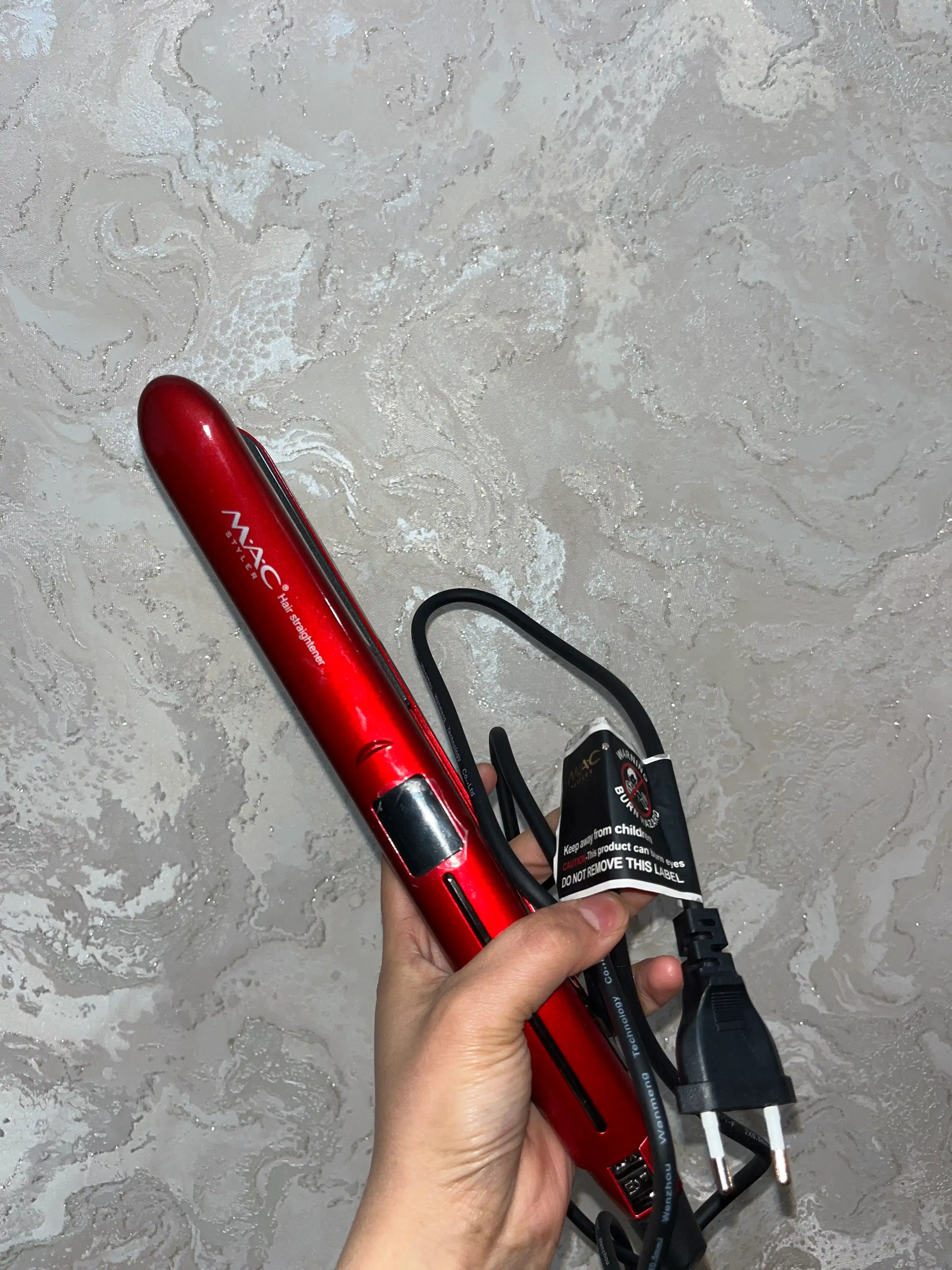 Professional soch tekislovchi dazmol MAC Styler MC-2018, LED displeyli