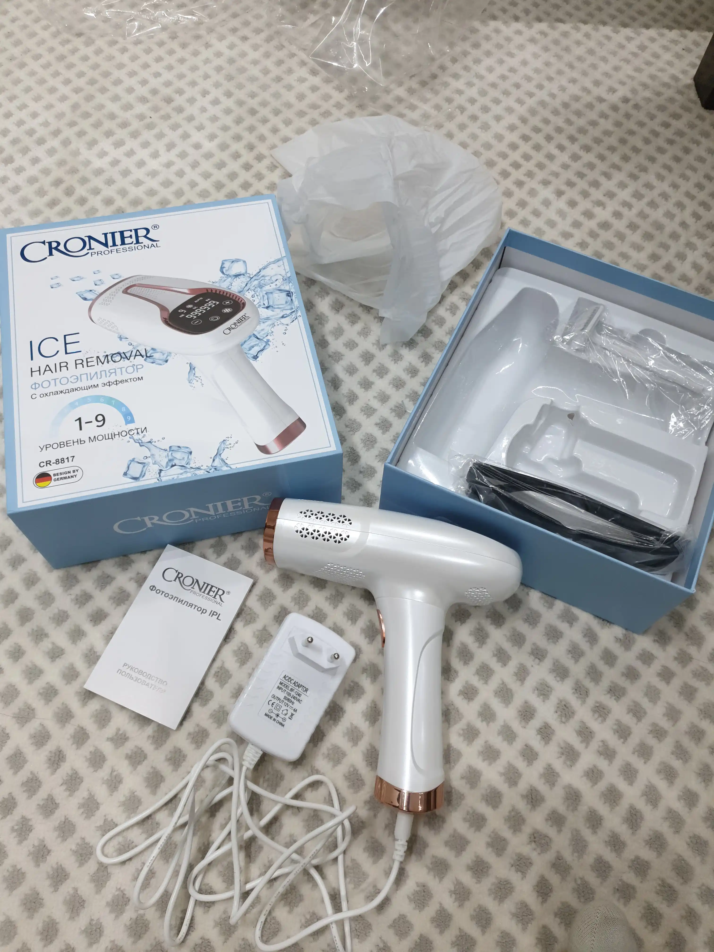 Ayollar uchun lazerli fotoepilator CRONIER CR-8816 butun tana uchun