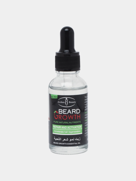 Beard Growth yog‘i — soqol o‘stiruvchi serum, vitaminli kompleks