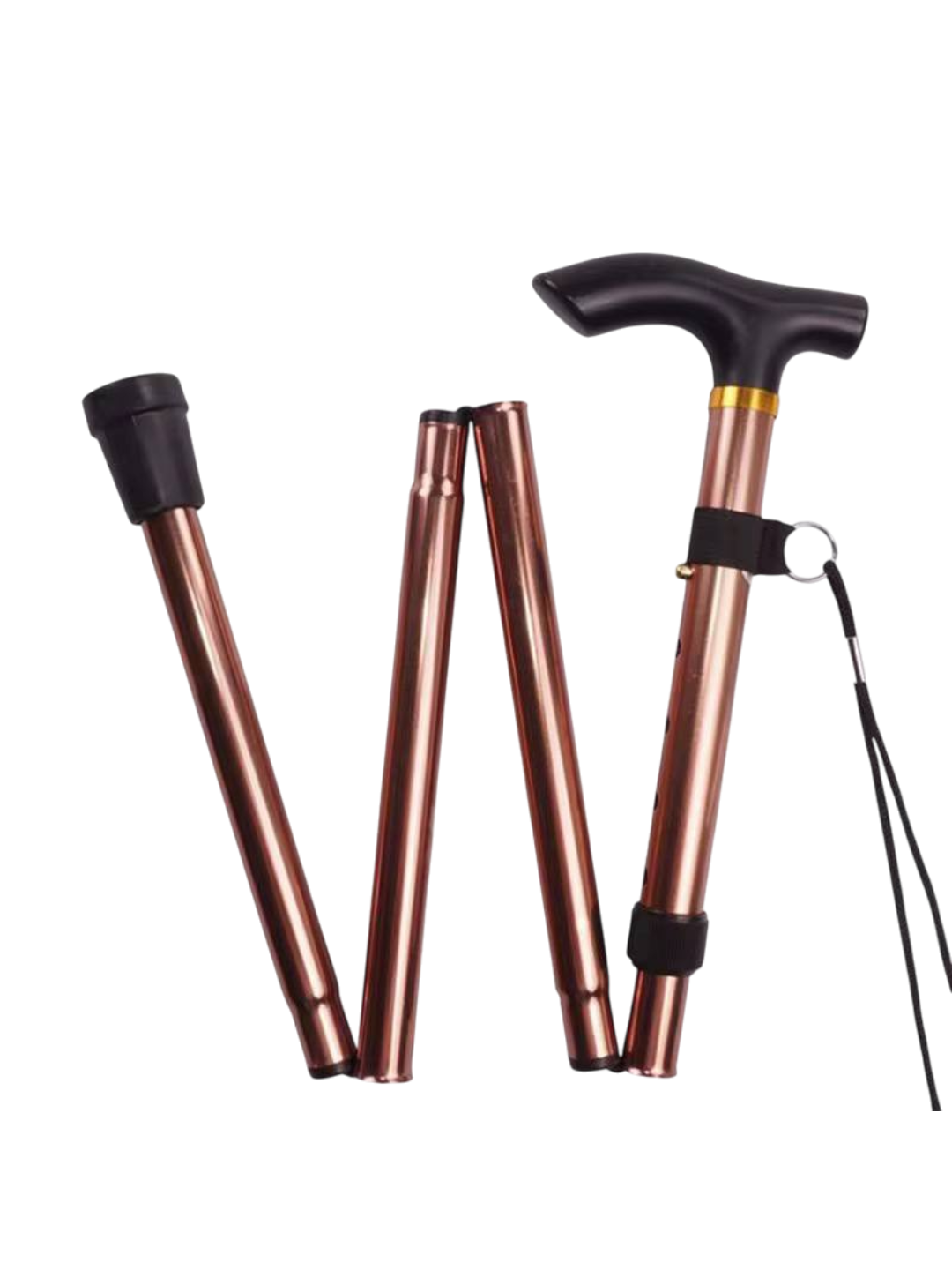 Xassa balandligi sozlanaladigan, yeg'iladigan sirpanmaydigan yurish uchun qulay hassa
