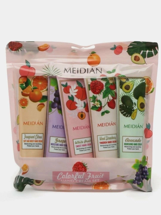 MEIDIAN Colorful Fruit Hand Cream Set — qo‘l kremi to‘plami - 