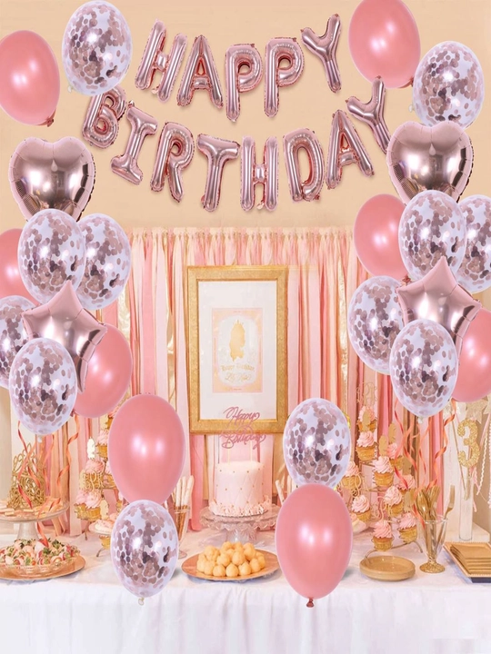 Набор воздушных шаров с надписью " Happy Birthday" - 