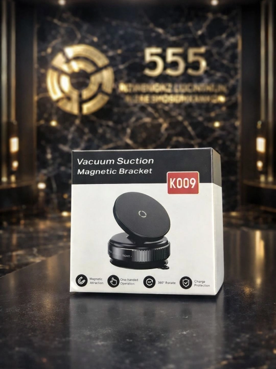 Avtomobil uchun magnit vakuumli telefon ushlagichi Magsafe bilan, 360 darajali, prisoskali