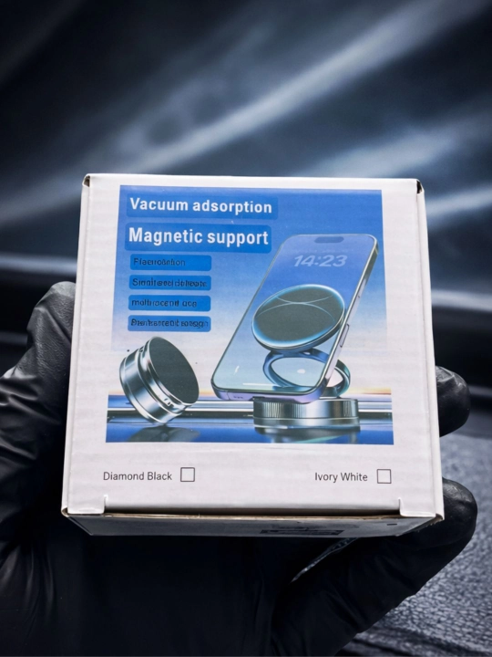 Avtomobil uchun magnit vakuumli telefon ushlagichi Magsafe bilan, 360 darajali, prisoskali
