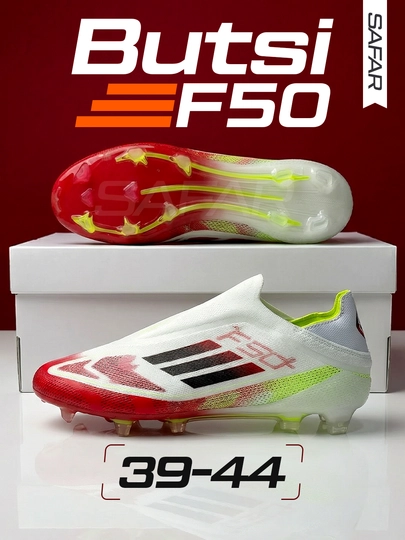 Футбольные бутсы мужские F50, спортивная обувь для газона и поля — SAFAR24-BUTSI-КРАСН-43