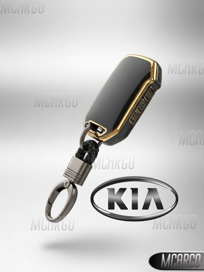 Защитный TPU чехол для ключа автомобилей KIA (мягкий и прочный) — MCARGO-KIASERATO-ЧЕРН