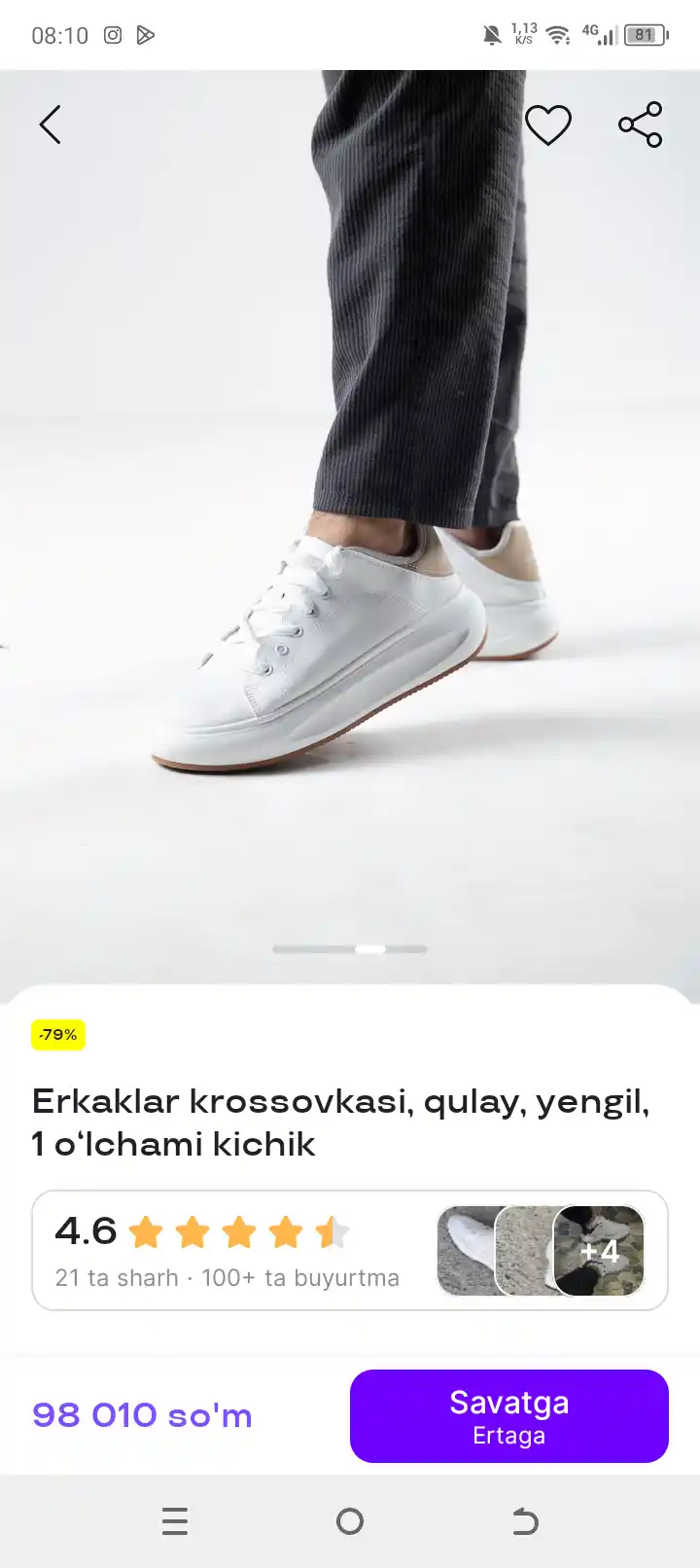 Erkaklar krossovkasi, sport oyoq kiyimi, kundalik krossovkalar, qora va oq, 40–44