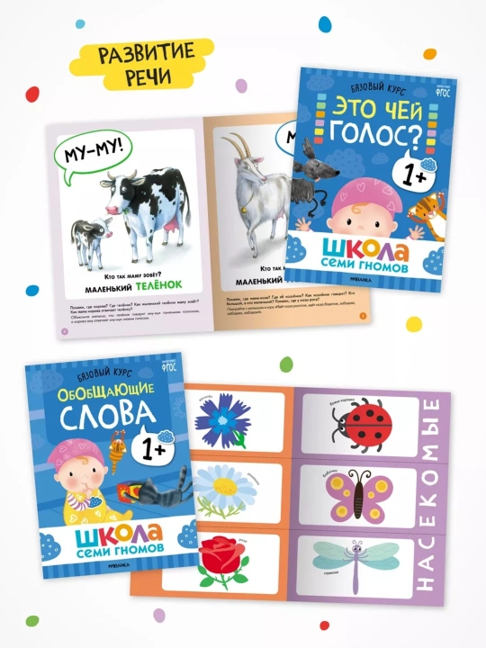 Развивающие книги «Школа Семи Гномов. Базовый курс» 6 книг, 0+, 1+, 2+, 3+, 4+, 5+, 6+