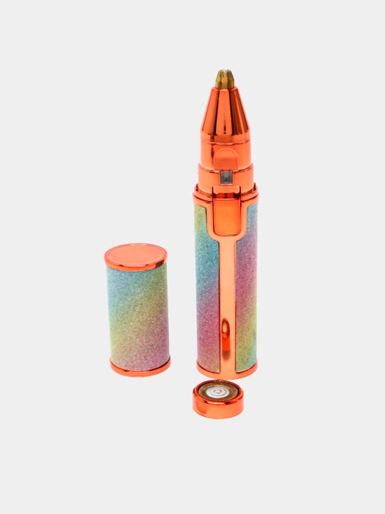 Женский триммер для бровей и лица 2-в-1 аккумуляторный USB зарядка