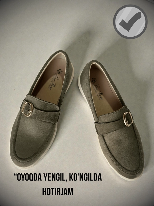 Ayollar oyoq kiyimlari mokasinlar, ofis uchun mos loferlar, kuzgi poyabzal, 36-40 o'lchamda
