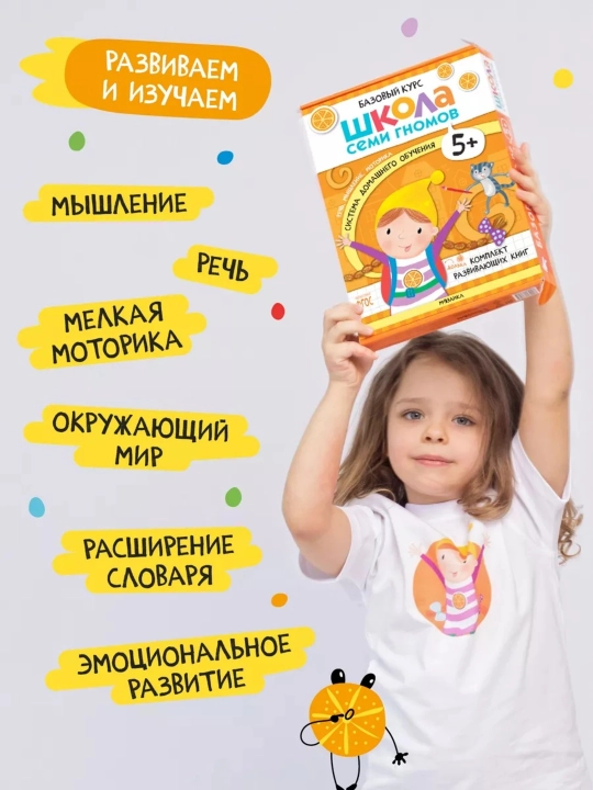 Развивающие книги «Школа Семи Гномов. Базовый курс» 6 книг, 0+, 1+, 2+, 3+, 4+, 5+, 6+